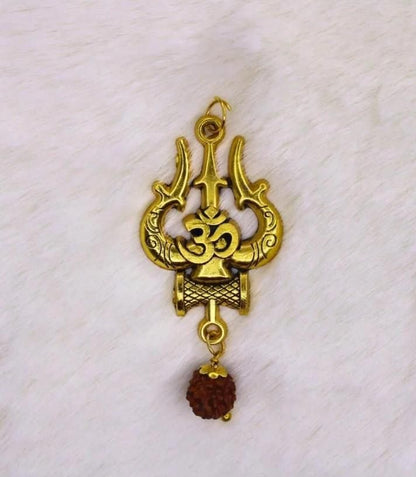 Panchmukhi Rudraksha OM Shiva Trishool Mala Weight: 200 gm